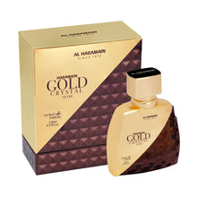 Load image into Gallery viewer, Al Haramain Gold Crystal Oudh Extrait de Parfum Spray for Men, 3.4 Ounce
