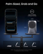 Load image into Gallery viewer, Anker Prime 3-in-1 Charging Station, AirCool Wireless Charger, 25W Qi2.2-Certified Palm-Sized Foldable MagSafe Charger Compatible with iPhone 17, Apple Watch, AirPods (Non-Battery, with Adapter)

