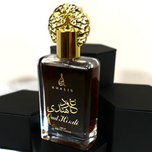 Load image into Gallery viewer, Maison d'Orient OUD HINDI for women and men, a soft spoken Arabian oudh, with sweet, spicy, nutty, herbaceous, and woody accords 3.4 Oz

