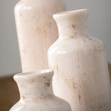 Load image into Gallery viewer, Sullivans White Ceramic Vase Set, Farmhouse Decor, Home Decorative Vase, Vases For Your Kitchen, Bedroom, Office, Living Room, Bathroom, &amp; Shelf Centerpiece Table Decorations (CM2333)
