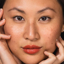 Load image into Gallery viewer, Ogee Full Bloom Sculpted Lipstick (Santana - Cherry Red) - Long Lasting Organic Lipstick with Jojoba Oil &amp; Micro Hyaluronic Acid - 70% Organic Ingredients &amp; Made in USA

