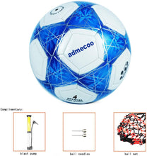 Load image into Gallery viewer, admecoo Light Up Soccer Ball Glow in The Dark Soccer Ball Size 4/5 with Needles and Pump Ball for Men Youth and Adult Night Games…
