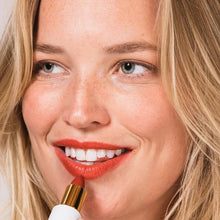 Load image into Gallery viewer, Ogee Full Bloom Sculpted Lipstick (Santana - Cherry Red) - Long Lasting Organic Lipstick with Jojoba Oil &amp; Micro Hyaluronic Acid - 70% Organic Ingredients &amp; Made in USA
