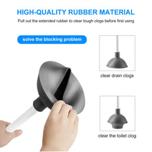Load image into Gallery viewer, SetSail Toilet Brush and Plunger Set, Toilet Plungers for Bathroom Heavy Duty Toilet Bowl Brush and Holder Hidden Toilet Plunger and Brush Set for Deeply Cleaning
