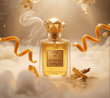 Load image into Gallery viewer, Prince Parfums Dubai – Story of Gourmand Vanilla – Women’s Extrait de Parfum 3.4 Ounces – Luxury Perfume with Coconut, Peach, Tiare Flower &amp; Vanilla – Romantic, Sweet &amp; Long Lasting Fragrance
