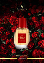 Load image into Gallery viewer, Gisada Ambassadora Women's Perfume - Perfumes for Women with Oriental, Sweet, Floral, Warm Fragrance - Daily Wear Women's Cologne with Juicy, Fruity, Spicy Scent - Made in Switzerland - 3.3 fl. oz.
