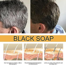 Load image into Gallery viewer, QUAAM 2PCS Mane Gray Hair Reverse Bar,Hira Darkening Shampoo Bar for Gray Hair,Black &amp; Thick Hair Shampoo Soap for Grey Hair for Men Women [Shou Wu]
