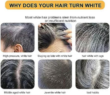 Load image into Gallery viewer, QUAAM 2PCS Mane Gray Hair Reverse Bar,Hira Darkening Shampoo Bar for Gray Hair,Black &amp; Thick Hair Shampoo Soap for Grey Hair for Men Women [Shou Wu]
