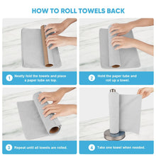 Load image into Gallery viewer, AIDEA Microfiber Cleaning Cloth Roll, Grey 75PK, Reusable Paper Towels Tear Away Cloth, Microfiber Towels for Cars, Wash Cloths, Lint Free Rags for House, Kitchen,Window,Cleaning Supplies 11.5"×11.5"
