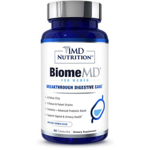 Load image into Gallery viewer, 1MD Nutrition BiomeMD Probiotics for Women - Daily Prebiotics and Probiotics for Women - More than 60 Billion CFUs, 15 Strains - Womens Probiotic to Support Urinary &amp; Vaginal Health - 30 Capsules
