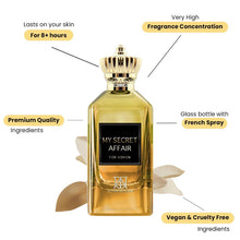 Load image into Gallery viewer, My Secret Affair Womens Perfume Long Lasting - Floral Women’s Fragrance, Jasmine, Orange Blossom, Freesia &amp; Lily - Inspired by J.PG's S.candal - Eau de Parfum-3.4 Fl Oz (100ml) Dubai Perfume for Women
