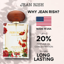 Load image into Gallery viewer, Jean Rish Fiery Rose Eau De Parfum - Perfume for Women (3.4 Fl Oz / 100ml) with Iris, Apricot &amp; Vanilla Notes - Long Lasting and Luxury Fragrance
