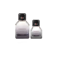 Load image into Gallery viewer, TUMI AWAKEN 08:00 GMT Gift Set - Refreshing Cologne for Men with Woody Fragrance Notes - 3.4 oz &amp; 1.0 oz Eau de Parfum
