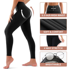 Load image into Gallery viewer, 4 Pack Leggings for Women Butt Lift High Waisted Tummy Control No See-Through Yoga Pants Workout Running Leggings Assort16
