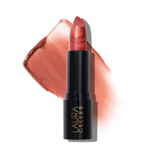 Load image into Gallery viewer, LAURA GELLER NEW YORK Italian Marble Sheer Lipstick - Peach Bellini - Hydrating &amp; Lightweight - Vitamin E &amp; Caster Seed Oil - Cream Finish
