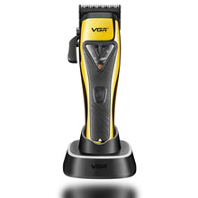 Load image into Gallery viewer, VGR 015 Professional Cordless Hair Clippers for Men, 9000 RPM Vector Motor Hair Trimmer DLC-Blade Barber Clipper for Hair Cutting with Metal Body, 1 Modular Lid in Black, Travel Case
