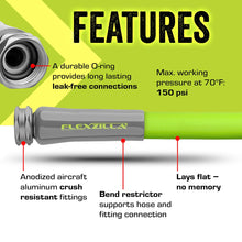 Load image into Gallery viewer, Flexzilla Garden Hose 5/8 in. x 50 ft., Lightweight All-Weather Water Hose, Durable and Flexible, Leak-Free Connections
