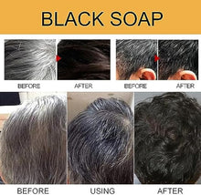 Load image into Gallery viewer, QUAAM 2PCS Mane Gray Hair Reverse Bar,Hira Darkening Shampoo Bar for Gray Hair,Black &amp; Thick Hair Shampoo Soap for Grey Hair for Men Women [Shou Wu]
