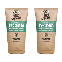 Load image into Gallery viewer, Dr. Squatch Ball Barrier Dry Lotion, No Mess Body Powder Lotion for Men, Made With Natural Ingredients - 2-Pack Rainforest Rapids

