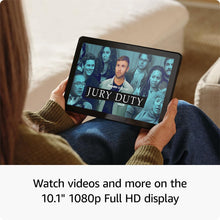 Load image into Gallery viewer, Amazon Fire HD 10 tablet, built for relaxation, 10.1" vibrant Full HD screen, octa-core processor, 3 GB RAM, 32 GB, Black

