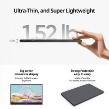 Load image into Gallery viewer, MNN Portable Monitor 15.6inch FHD 1080P USB C HDMI Gaming Ultra-Slim IPS Display w/Smart Cover &amp; Speakers,HDR Plug&amp;Play, External Monitor for Laptop PC Phone Mac (15.6'' 1080P)
