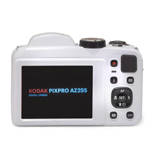 Load image into Gallery viewer, KODAK PIXPRO AZ255-WH 16MP Digital Camera 25X Optical Zoom 24mm Wide Angle Lens Optical Image Stabilization 1080P Full HD Video 3" LCD Vlogging Camera (White)

