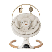 Load image into Gallery viewer, Baby Swings for Infants, Monamii Baby Swing, Infant Swing with 5 Speeds, 10 Lullabies, Electric Swing for Baby, Indoor &amp; Outdoor Use (Beige)
