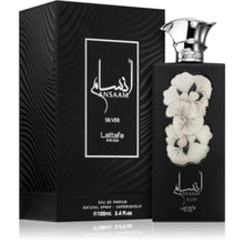 Load image into Gallery viewer, Lattafa Ansaam Silver Eau De Parfum Spray for Unisex, 3.4 Ounce

