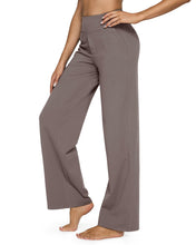 Load image into Gallery viewer, G4Free Flare Leggings for Women Wide Leg Pants for Casual Summer Women Fashion Straight Leg Trousers Pants for Business Work Lounge Casual(Taupe,S,Petite)
