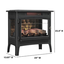 Load image into Gallery viewer, duraflame Freestanding Electric Fireplace Stove Heater with 3D Flame Effect for 1,000 Sq. Ft. Room, Cream
