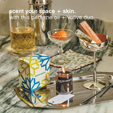 Load image into Gallery viewer, MALIN+GOETZ Leather Perfume Oil + Scented Candle Set | Vegan &amp; Cruelty-Free | notes of nostalgia
