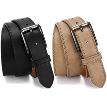 Load image into Gallery viewer, DOOPAI Men's Leather Belt - 1 3/8" Genuine Cowhide Dress Belt for Work, with Quick-Size Adjuster Golf &amp; Casual

