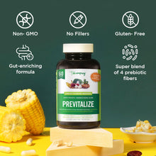 Load image into Gallery viewer, BB Company Previtalize | Prebiotics for Women, Prebiotic Fiber for Gut Health, Digestive Health | Food for Good Probiotics | Complement to Probiotics &amp; Provitalize | Packaging Vary | 60 Ct
