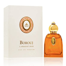Load image into Gallery viewer, Dumont BOROUJ LAMASAT OUD - 85ml Travel Size - Arabic Inspired Unisex Perfume for Men &amp; Women - Musky, Woody &amp; Oriental Fragrance - Long Lasting Cologne Mist &amp; Body Spray - for Him &amp; Her
