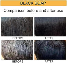 Load image into Gallery viewer, QUAAM 2PCS Mane Gray Hair Reverse Bar,Hira Darkening Shampoo Bar for Gray Hair,Black &amp; Thick Hair Shampoo Soap for Grey Hair for Men Women [Shou Wu]
