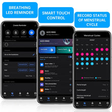Load image into Gallery viewer, PAETAE Smart Ring, Fitness Ring Tracker, Health Monitoring of Heart Rate, Blood Oxygen, Temp, Activity &amp; Sleep Tracking with Smart Touch, LED Reminder, Smart Rings for Men Women with Battery Case
