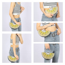 Load image into Gallery viewer, Evevictor Clutch Purse for Women, Crystal Evening Bag, Watermelon Shape Handbag, Rhinestone Money Hand Bag for Prom, Party, Date (Yellow)

