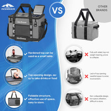 Load image into Gallery viewer, INSMEER Soft Cooler Bag with Hard Shell &amp; 2 Cup Holders, Portable 40L/70 Cans Collapsible Cooler Bags Insulated with Leakproof for Travel, ice chests and Cooler Lunch Box for Beach Camping Picnic
