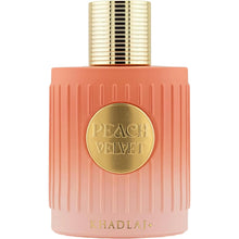 Load image into Gallery viewer, Khadlaj Peach Velvet – Fruity, Sweet, Amber, Gourmand -Eau De Parfum Spray-Long-Lasting Fragrance for Women, 3.4 Ounce / 100ml
