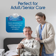 Load image into Gallery viewer, Inspire Adult Wet Wipes, Wash Cloths | Adult Wipes for Incontinence &amp; Cleansing for Elderly, 8"x12" Count 12 packs of 50
