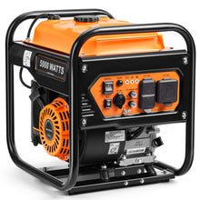 Load image into Gallery viewer, Oxseryn 5000W Inverter Generator Gas Powered, Open Frame Generator, Portable Outdoor Power Equipment, Emergency Home Backup, RV Ready 30A Outlet, ECO Mode, EPA Compliant

