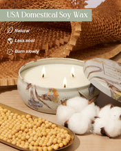 Load image into Gallery viewer, M&amp;SENSE 3 Wick Soy Candles for Home Scented, Citrus &amp; Sage Scented Aromatherapy Candle for Stress Relief, 12oz 40 Hour Burn Time, Highly Scented Candle Gift
