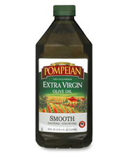 Load image into Gallery viewer, Pompeian Smooth Extra Virgin Olive Oil, First Cold Pressed, Mild and Delicate Flavor, Perfect for Sauteing &amp; Stir-Frying, Naturally Gluten Free, Non-Allergenic, Non-GMO, 68 Fl Oz, Single Bottle
