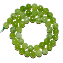Load image into Gallery viewer, Natural Gemstone Beads 6mm Green Peridot Beads Polished Round Smooth Stone Beads for Bracelets Jewelry Making 15inch Loose Beads
