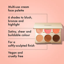 Load image into Gallery viewer, ICONIC LONDON Multi-Use Cream Blush, Bronze and Highlight Palette | Cruelty-Free, Vegan Makeup
