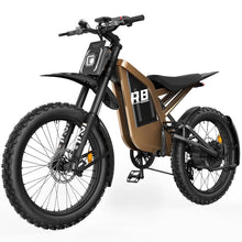 Load image into Gallery viewer, Flydone Electric Dirt Bike for Adults, 𝟰𝟬𝟬𝟬𝗪 𝗣𝗲𝗮𝗸 27AH Electric Bike, 𝟯𝟱𝗠𝗣𝗛 65+ Mile Range, 19" Fat Tire Off-Road Motorcycle, Hydraulic Disc Brakes,Dark Camel
