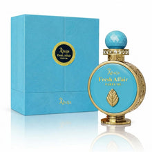 Load image into Gallery viewer, AHUJA Fresh Affairs – 3.4 oz Parfum | Unisex Floral Solar Scent | Long Lasting 30% Oil | Lemon, Jasmine, Frangipani, Ylang-Ylang, Sandalwood | Luxury Gift Box Packaging | “Some Light Stays With You”
