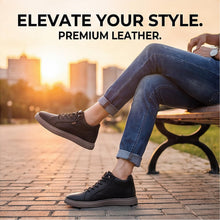 Load image into Gallery viewer, Elevator Shoes for Men, 2.36" Height Increasing High Top Sneakers with Hidden Insoles, Casual Dress Leather Shoes, Non-Slip Sole Black 43
