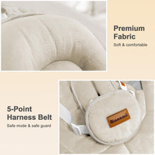 Load image into Gallery viewer, Baby Swings for Infants, Monamii Baby Swing, Infant Swing with 5 Speeds, 10 Lullabies, Electric Swing for Baby, Indoor &amp; Outdoor Use (Beige)
