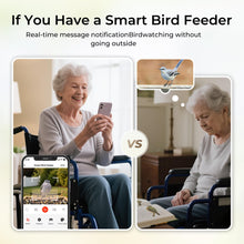 Load image into Gallery viewer, TT Nature Bird Feeder with Camera Solar Powered, Upgraded 1.5L Smart Bird Feeder Camera for Bird Watching, Auto Capture &amp; Instant Real-time Notifications, Ideal Gift for Bird Lovers
